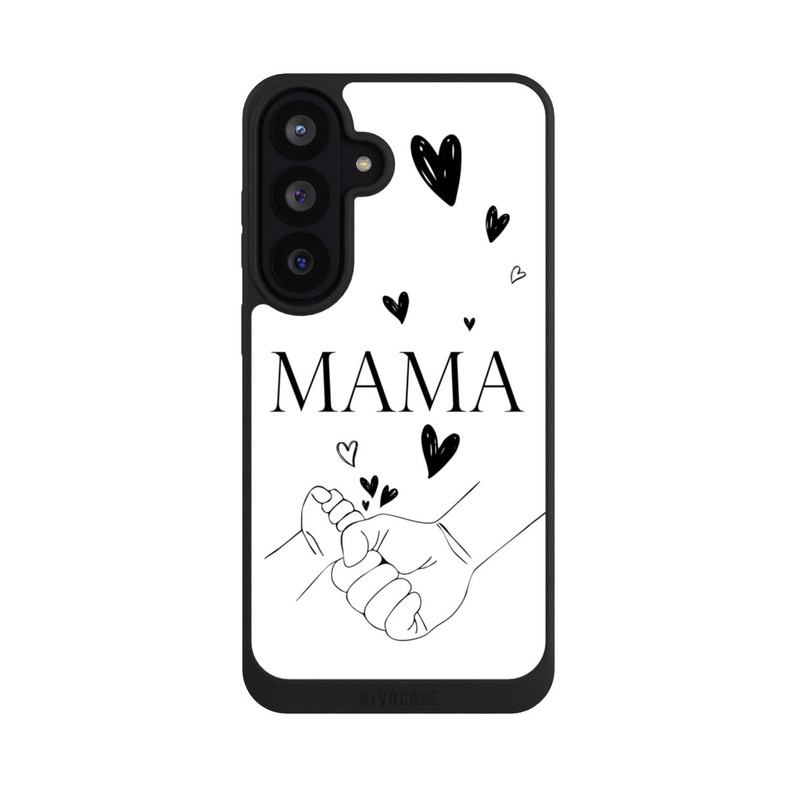 Galaxy S26 FE NIVOpure Muttertag Line Art Hände Schwarz Weiß