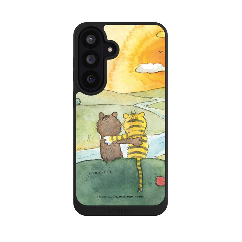 Galaxy S26 FE NIVOpure Bär und Tiger Sonnenuntergang