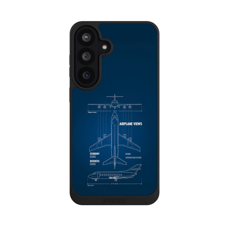 Galaxy S26 FE NIVOpure Flugzeug-Wireframe