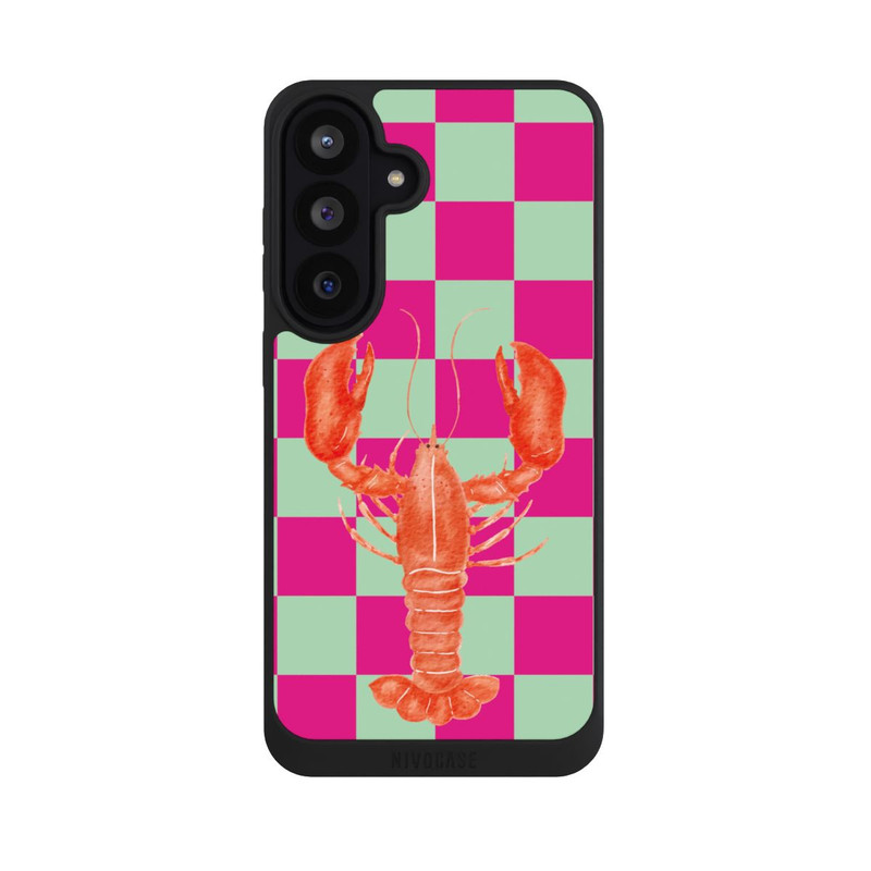 Galaxy S26 FE NIVOpure Pink Checkers Lobster