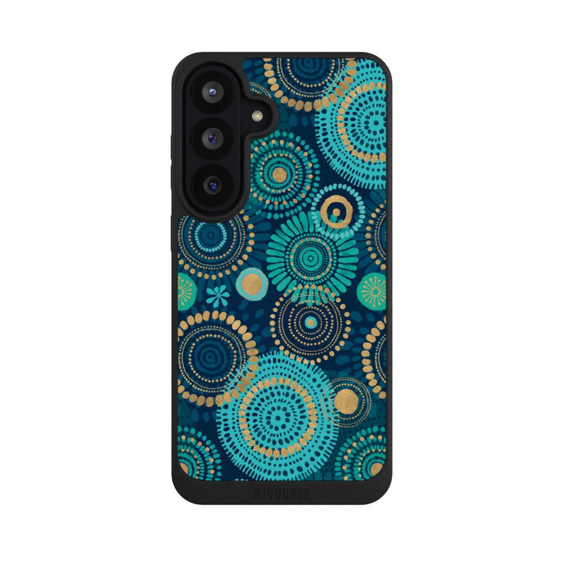 Galaxy S26 FE NIVOpure Blockprint India Teal Gold