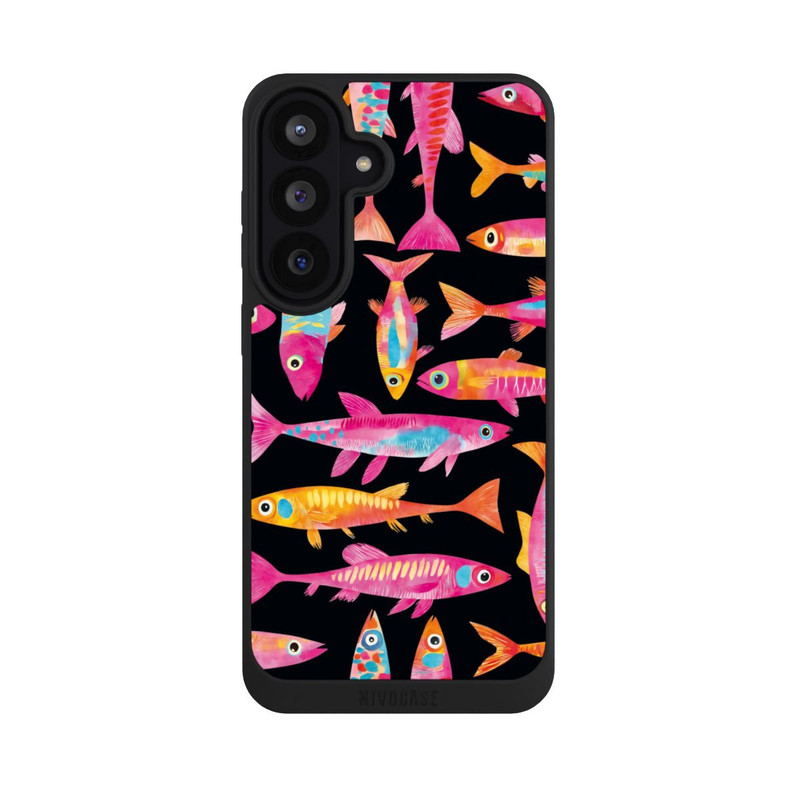 Galaxy S26 FE NIVOpure Funky bunte Fisch Parade mit KI