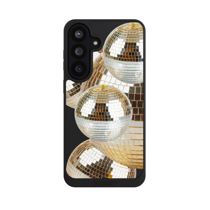 Galaxy S26 FE NIVOpure Discokugel Gold Transparent mit KI