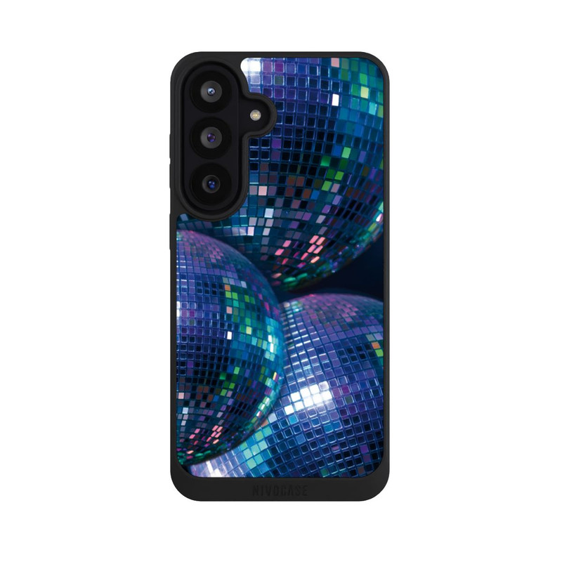 Galaxy S26 FE NIVOpure Discokugel Blau Schwarz Partytime mit KI