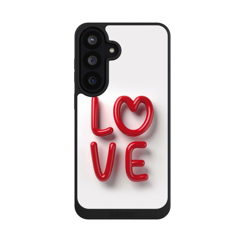 Galaxy S26 FE NIVOpure Love Statement Red with AI