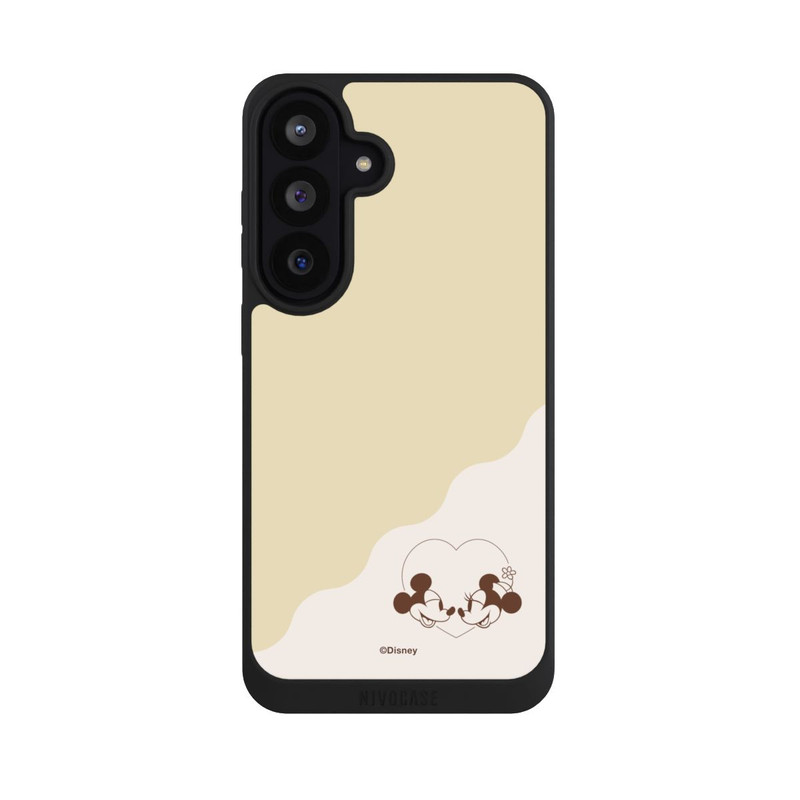 Galaxy S26 FE NIVOpure Mickey and Minnie Love Heart Beige
