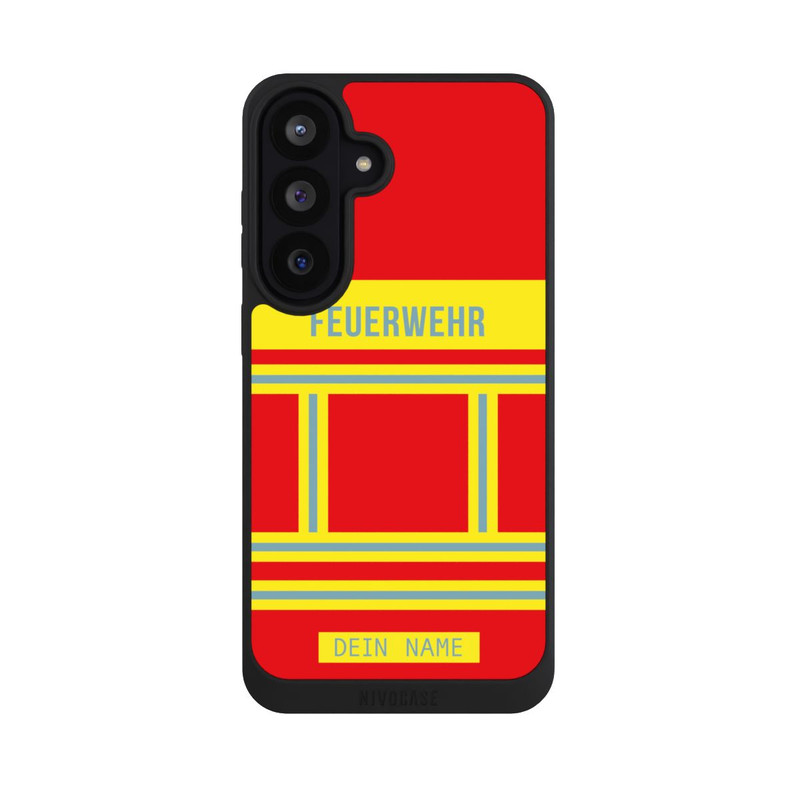 Galaxy S26 FE NIVOpure Feuerwehr Uniform Rot Personalisierbar