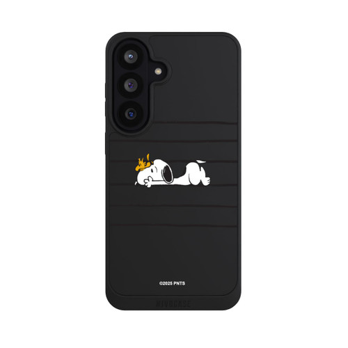 Samsung Galaxy S26 FE NIVOpure Snoopy Woodstock Streifen Peanuts Transparent