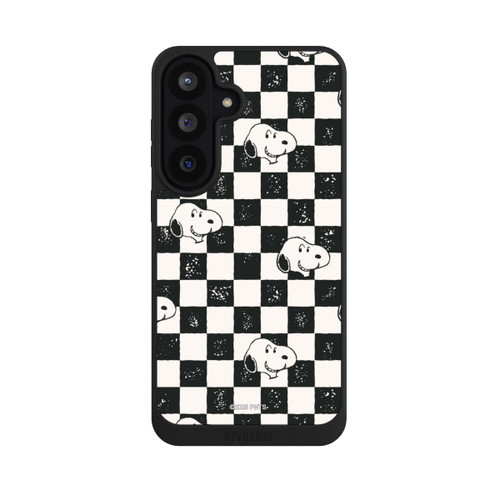 Samsung Galaxy S26 FE NIVOpure Snoopy Heads Checked Pattern
