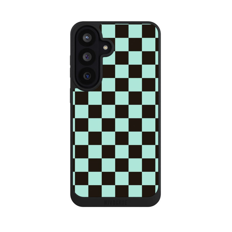 Galaxy S26 FE NIVOpure Schachbrett Braun Blau
