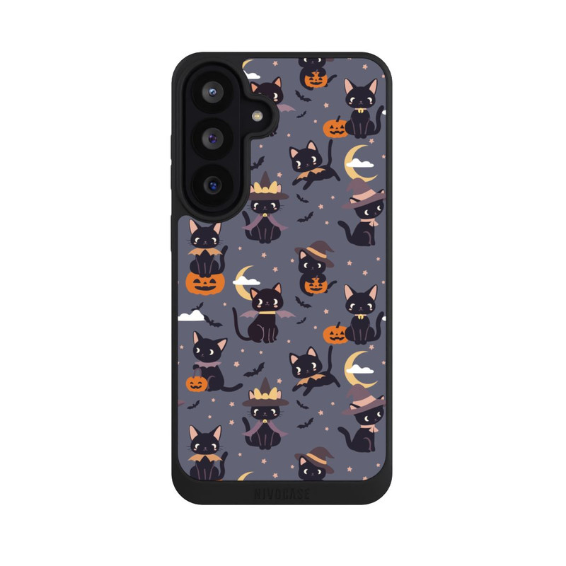 Galaxy S26 FE NIVOpure Cute Halloween Witch Cats and Pumpkins