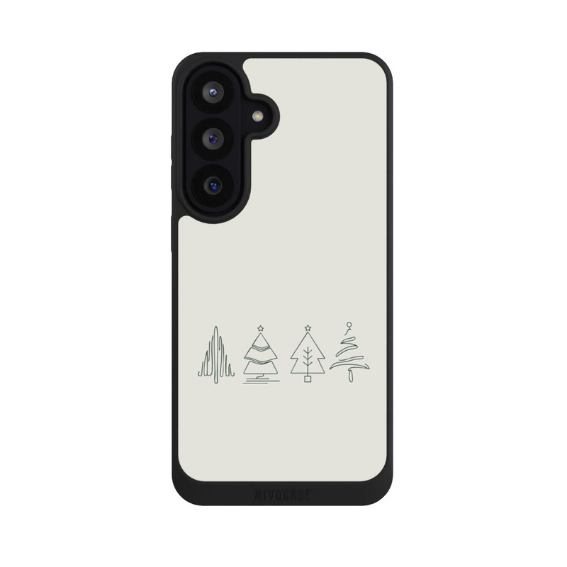 Galaxy S26 FE NIVOpure Weihnachtsbäume Line Art Minimalistisch