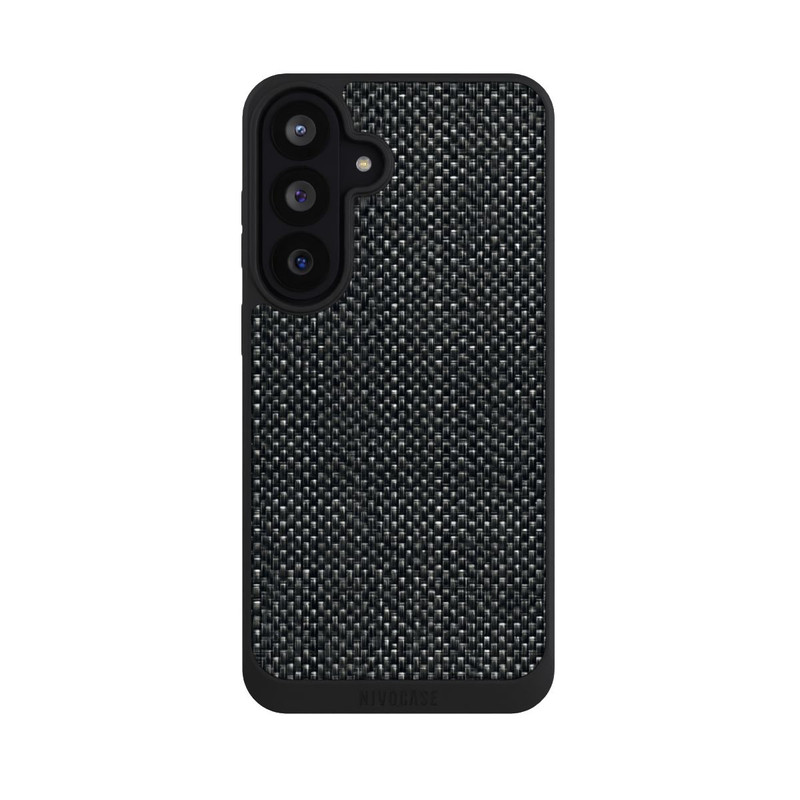 Galaxy S26 FE NIVOpure Abstrakter schwarzer Stoff