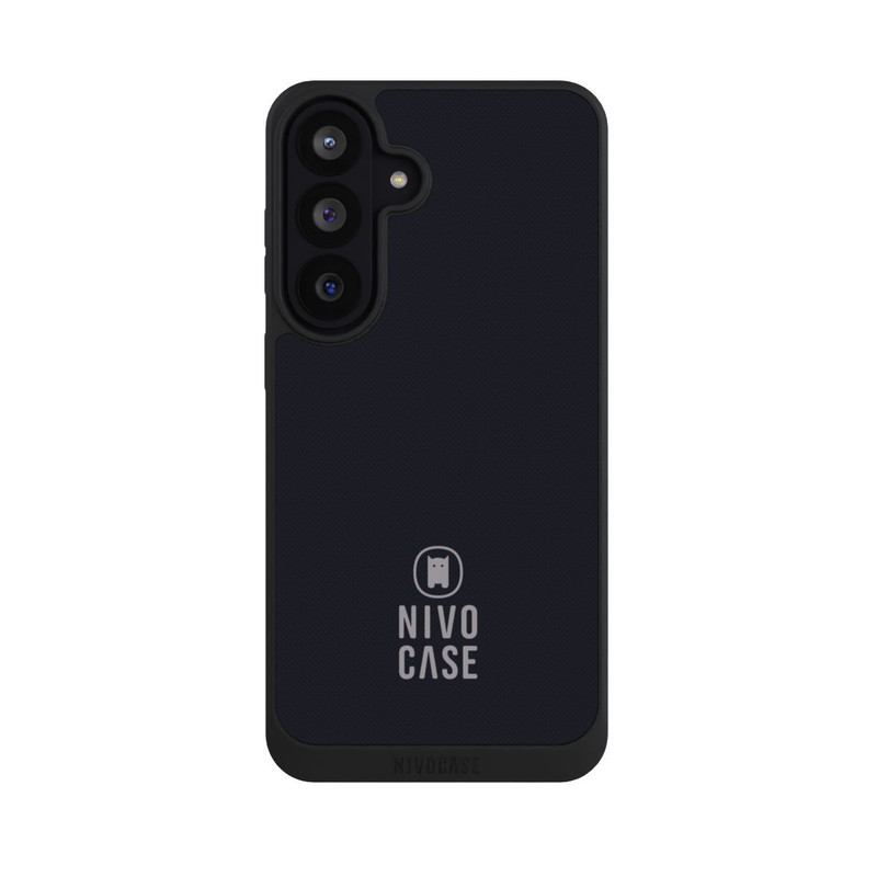 Galaxy S26 FE NIVOpure Nivocase Logo Schwarz Grau