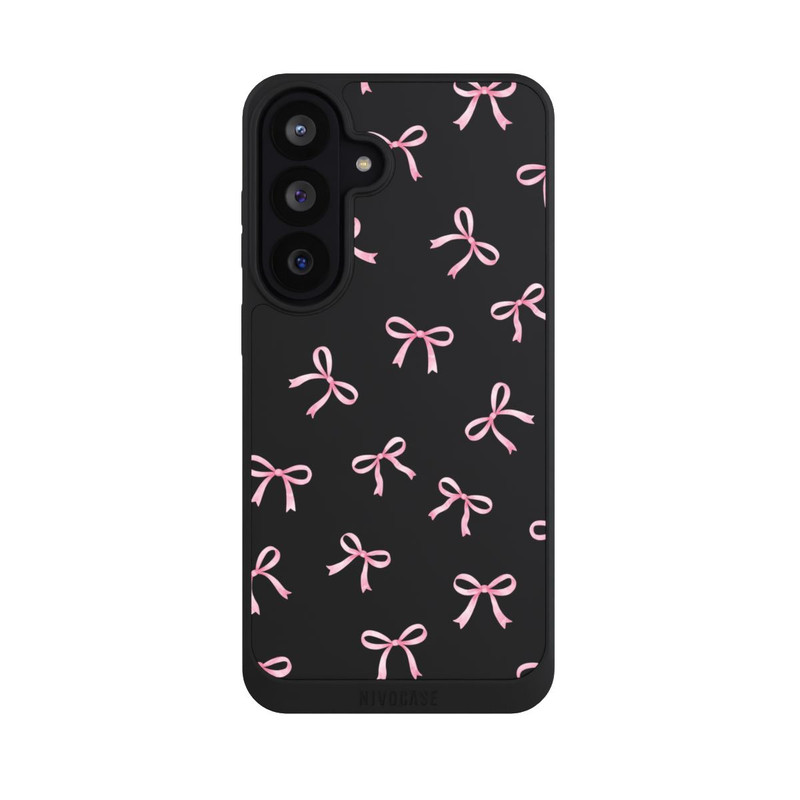 Galaxy S26 FE NIVOpure Rosa Schleifen transparent mit KI