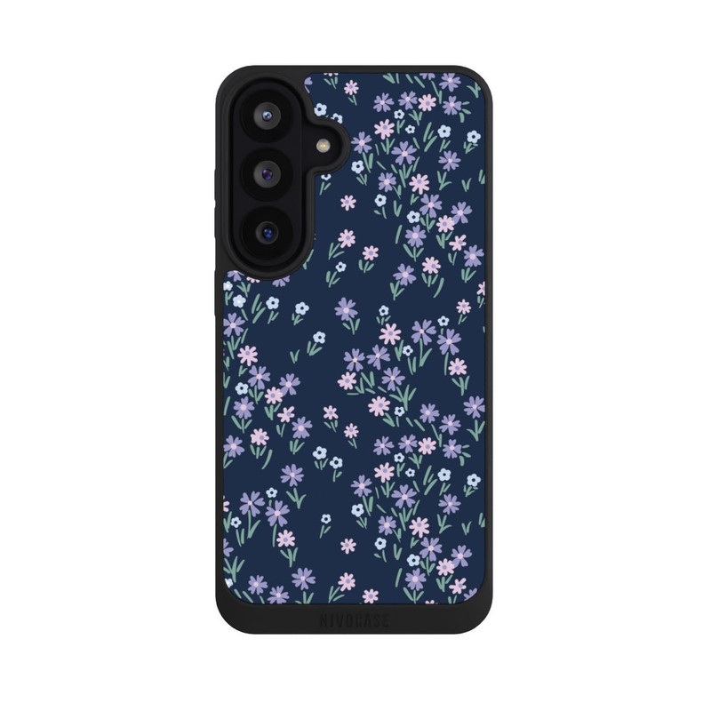 Galaxy S26 FE NIVOpure Dark Blue Floral Theme