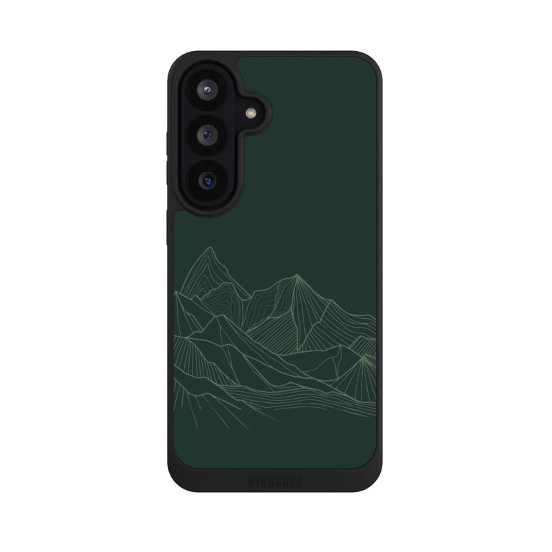 Galaxy S26 FE NIVOpure Dessin Au Trait De Montagne Vert