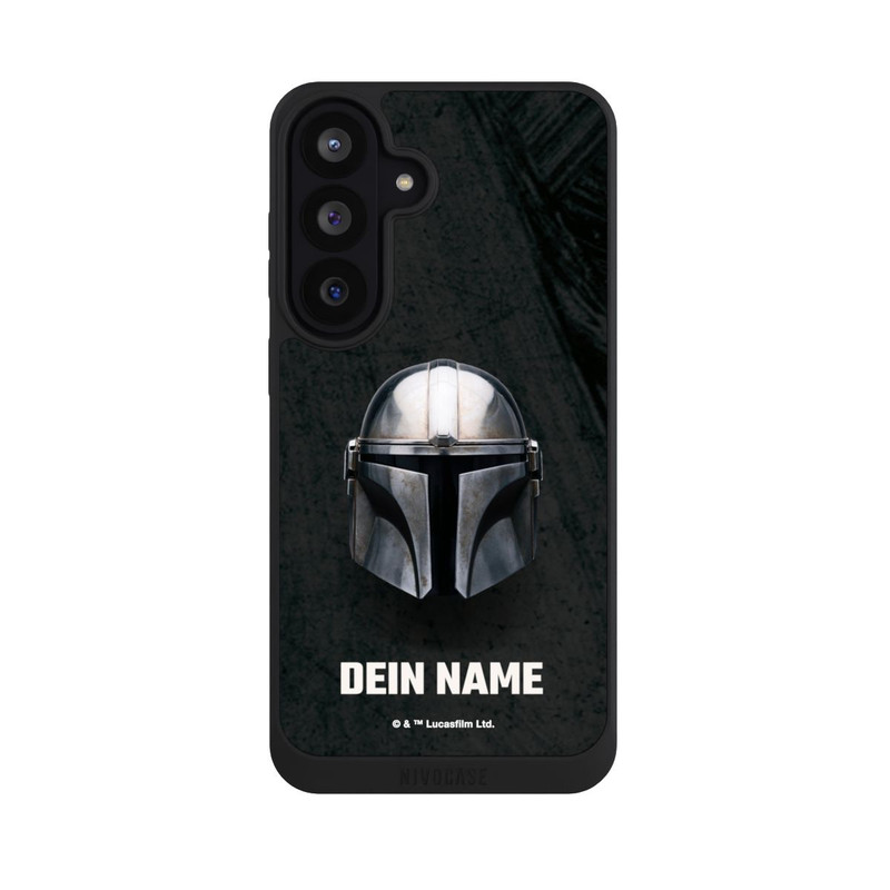 Galaxy S26 FE NIVOpure Star Wars Mandalorian Black Helmet Personalisierbar