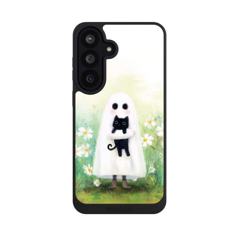 Galaxy S26 FE NIVOpure Geist und Katze Halloween mit KI
