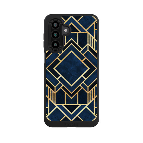 Samsung Galaxy A18 5G NIVOpure Kunst Deko Blau Golddruck