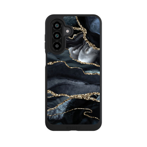 Samsung Galaxy A18 5G NIVOpure Dunkler Marmor Gold Glitzerlook