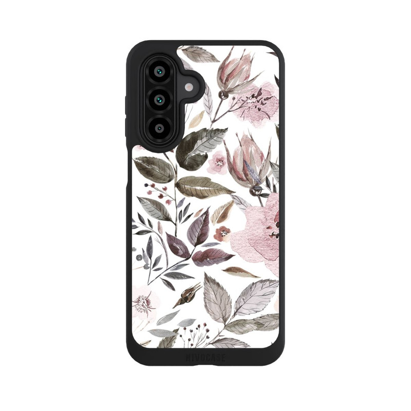 Galaxy A18 5G NIVOpure Aquarelle Fleurs Roses Brunes
