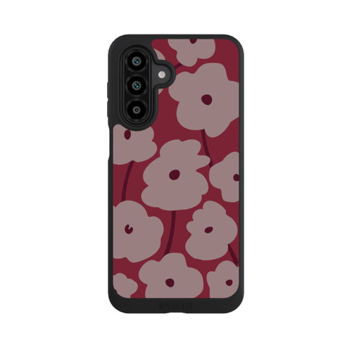 Samsung Galaxy A18 5G NIVOpure Minimalistische Blumen Bordeaux