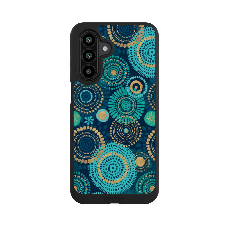 Galaxy A18 5G NIVOpure Blockprint India Teal Gold