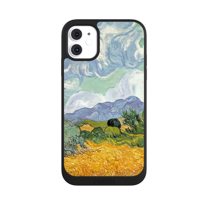 iPhone 11 NIVOpure Weizenfeld mit Zypressen