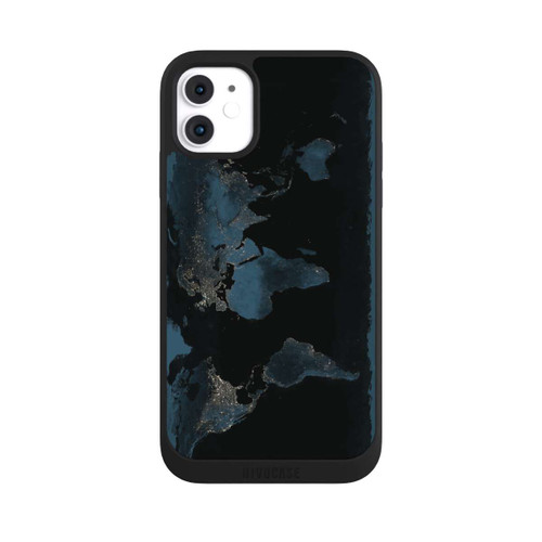 Apple iPhone 11 NIVOpure Carte du Monde Nuit