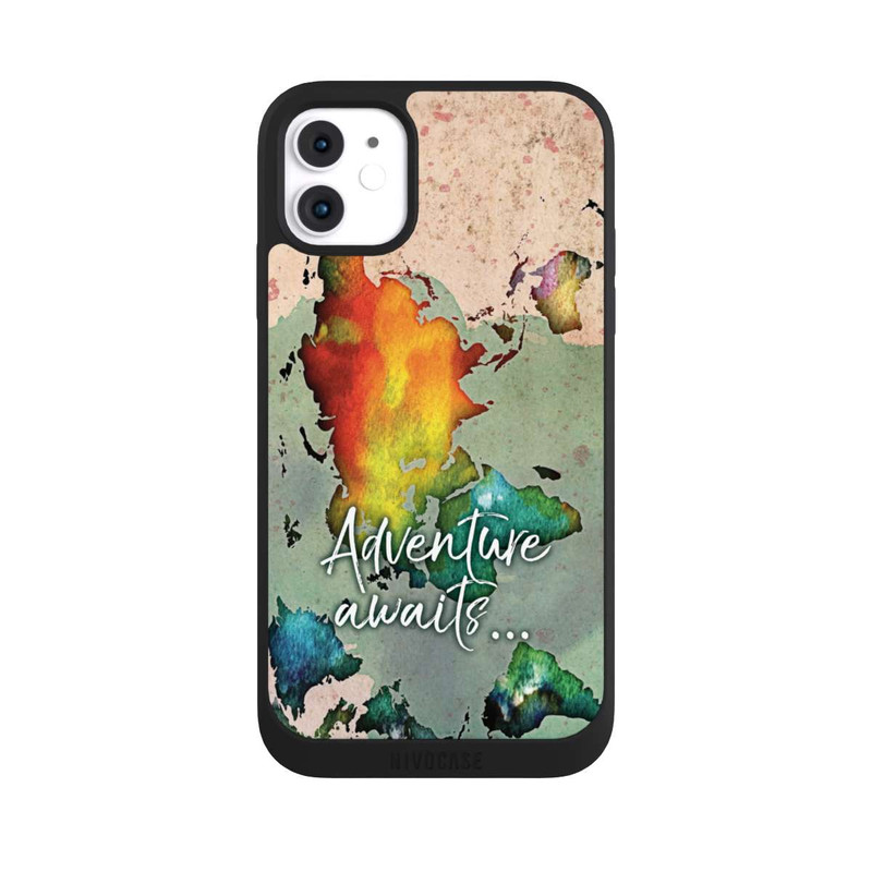 iPhone 11 NIVOpure Bunte Weltkarte