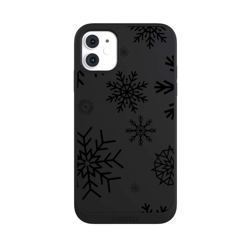 iPhone 11 NIVOpure Blue Snowflakes ohne Hintergrund