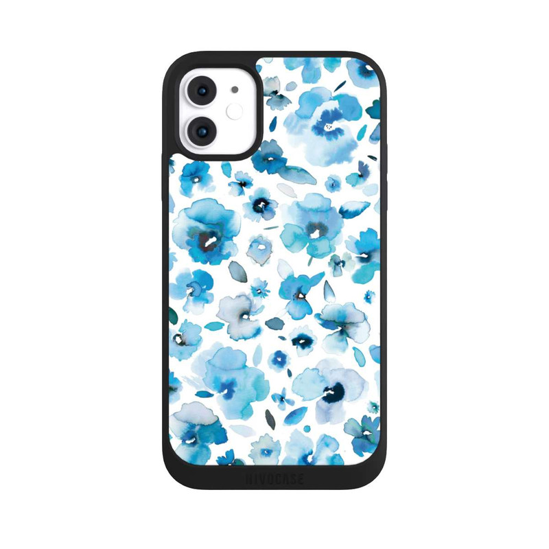 iPhone 11 NIVOpure Blue Tropical Flowers
