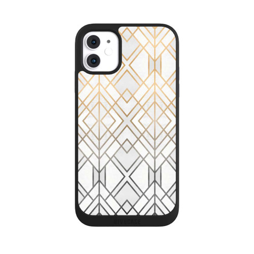 Apple iPhone 11 NIVOpure Gold und Grauer Geo Golddruck
