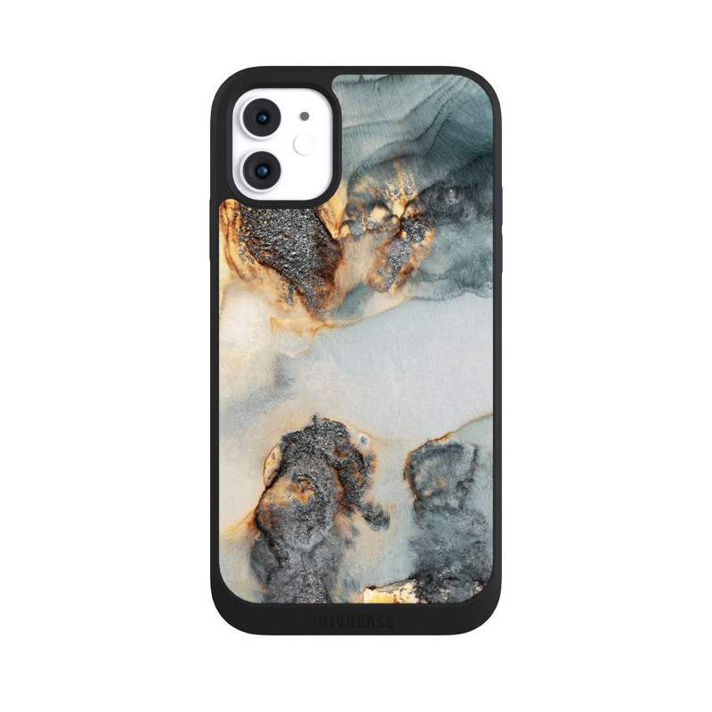 iPhone 11 NIVOpure Flutwellen Golddruck