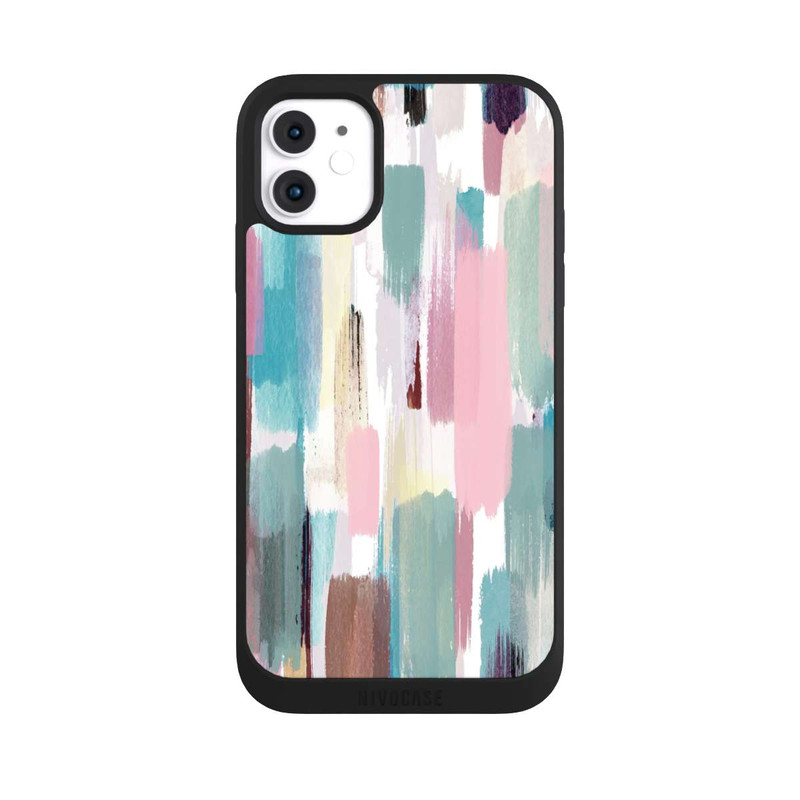 iPhone 11 NIVOpure Abstrakte Pinselstriche in Pastelltönen