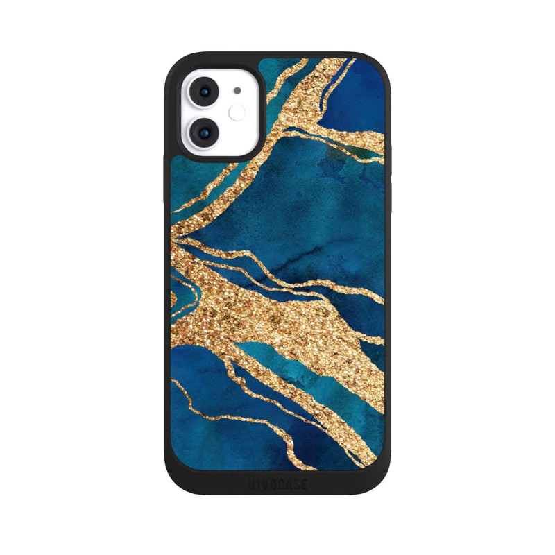 iPhone 11 NIVOpure Gemstone Blue Gold