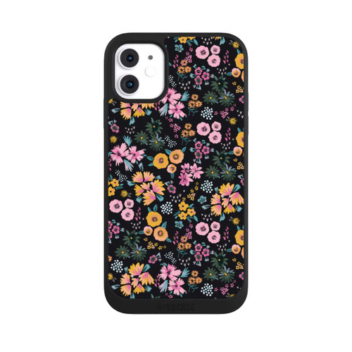 Apple iPhone 11 NIVOpure Petites Fleurs colorées Noir 2