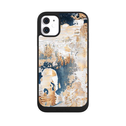 Apple iPhone 11 NIVOpure Abstraktion Blau und Gold