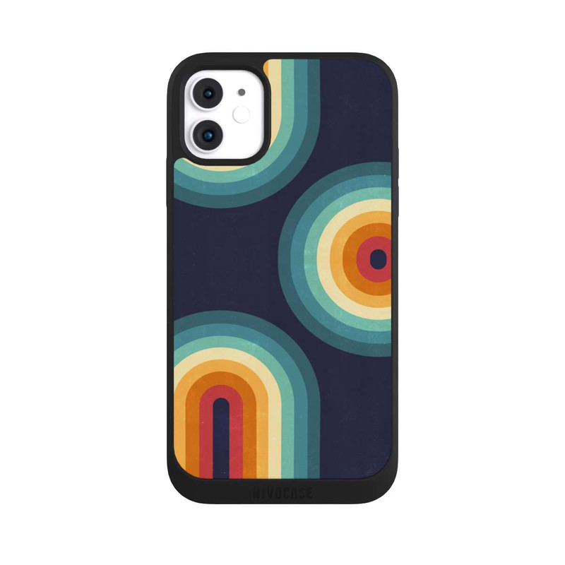 iPhone 11 NIVOpure Double Rainbow on Blue