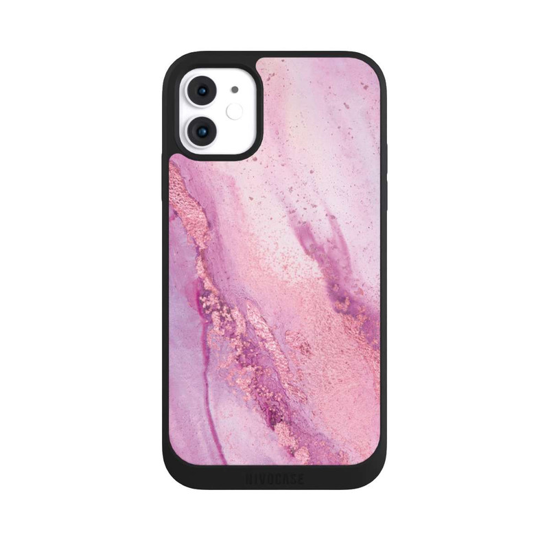 iPhone 11 NIVOpure Lila Marmorwand