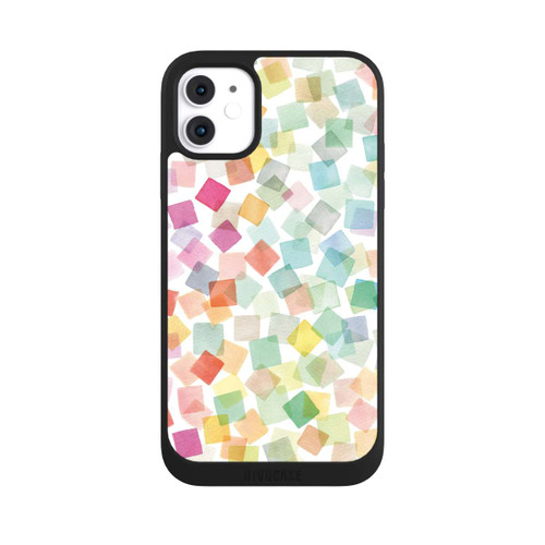 Apple iPhone 11 NIVOpure Confettis Plaids Géométriques Arc-en-ciel