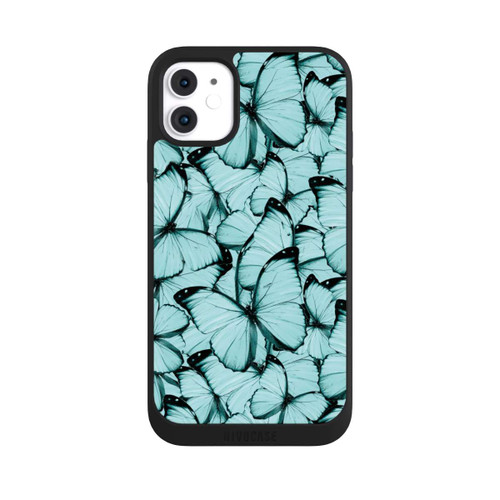 Apple iPhone 11 NIVOpure Teal Schmetterlinge