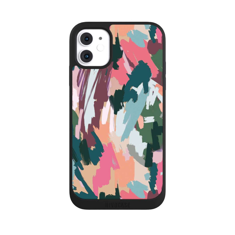 iPhone 11 NIVOpure Abstrakte künstlerische Textur Rosa