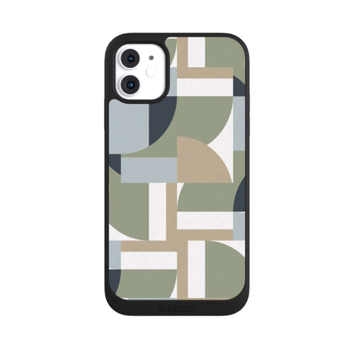 Apple iPhone 11 NIVOpure Polygones futuristes du Bauhaus Beige