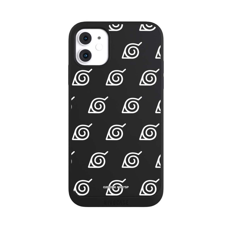 iPhone 11 NIVOpure white Konoha-Pattern Transparent
