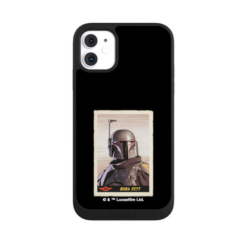 Apple iPhone 11 NIVOpure Boba Fett Badges Schwarzer Hintergrund