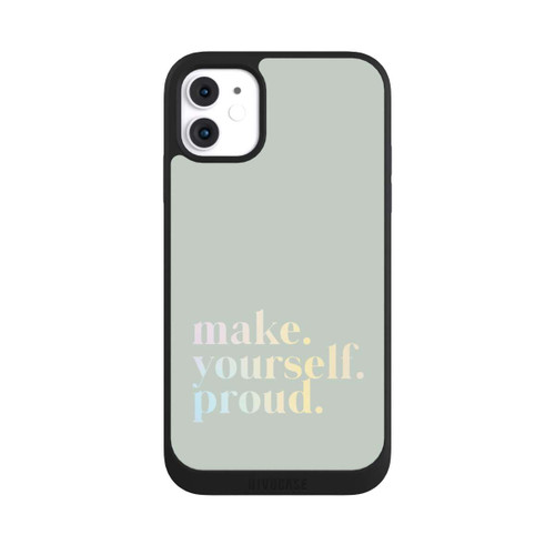 Apple iPhone 11 NIVOpure Make Yourself Proud Citation - Menthe et dégradé