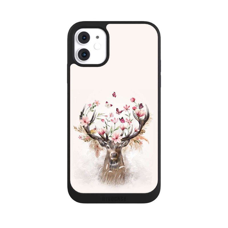 iPhone 11 NIVOpure Hirsch Blumen Geweih