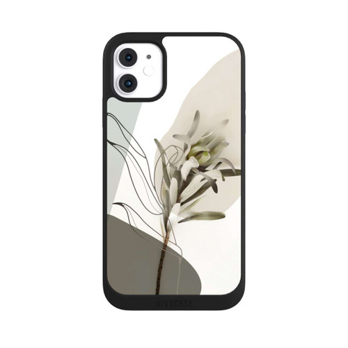 Apple iPhone 11 NIVOpure Boho Line Art Olivgrün